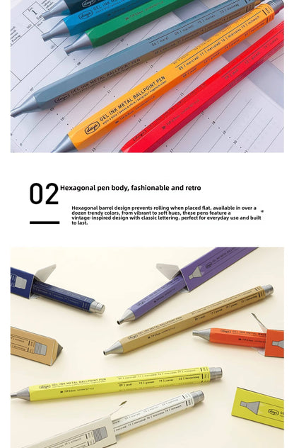 Marks Days Hexagon Metal Gel Pen 0.5mm