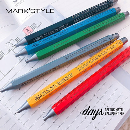 Marks Days Hexagon Metal Gel Pen 0.5mm