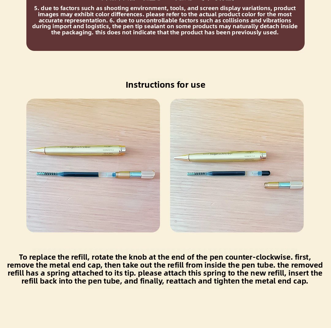 Marks Days Gold-Plated Brass Pen