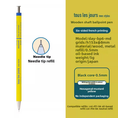 Mark's Days Tous les Jours Wooden Ballpoint Pen 0.5mm