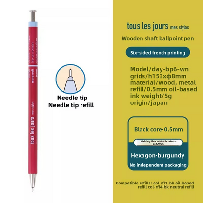 Mark's Days Tous les Jours Wooden Ballpoint Pen 0.5mm