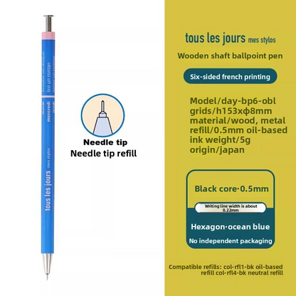 Mark's Days Tous les Jours Wooden Ballpoint Pen 0.5mm