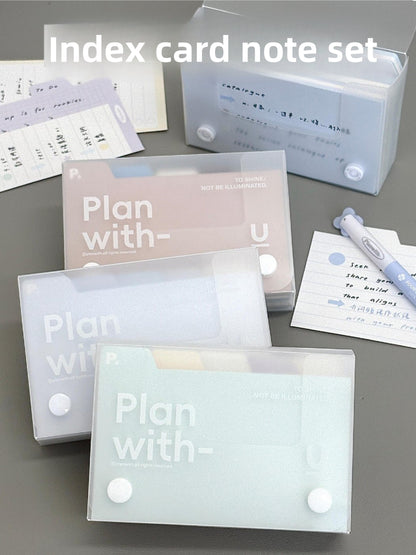 Planwith Memo Card Divider with Index