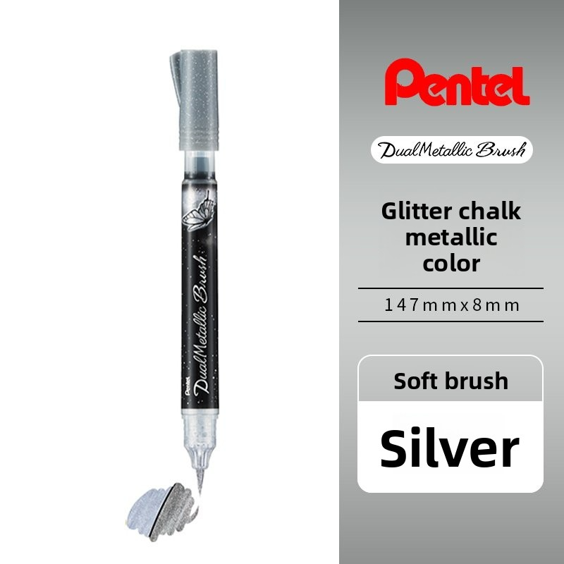Pentel Arts Dual Glitter Brush Marker
