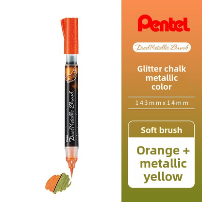 Pentel Arts Dual Glitter Brush Marker