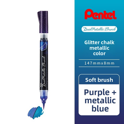 Pentel Arts Dual Glitter Brush Marker