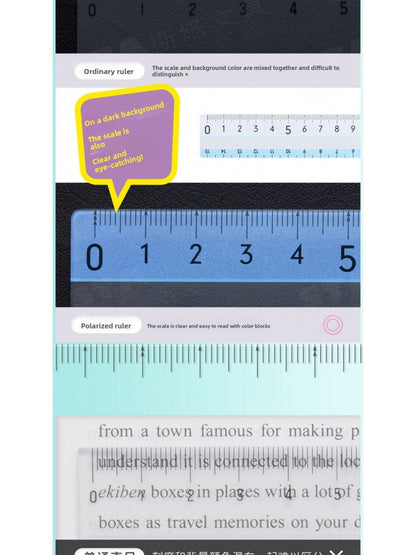 Raymay Easy to See Grid Ruler 15cm