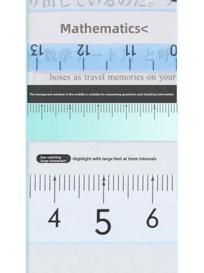 Raymay Easy to See Grid Ruler 15cm