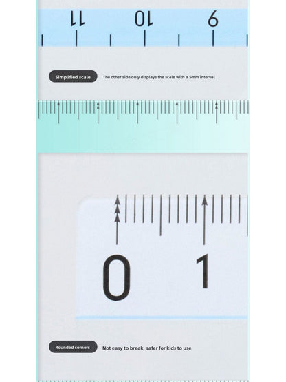 Raymay Easy to See Grid Ruler 15cm