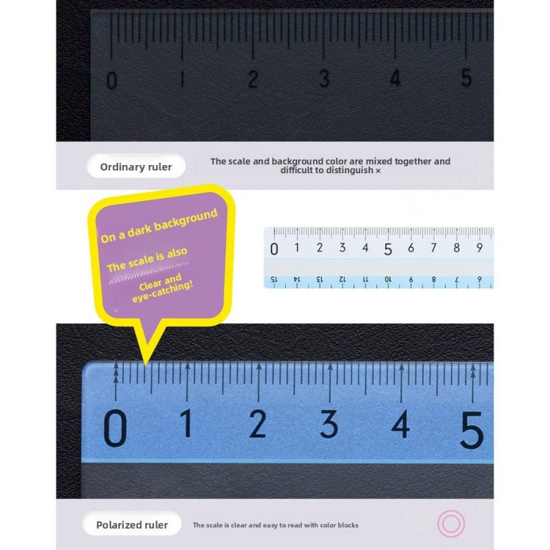 Raymay Easy to See Grid Ruler 15cm