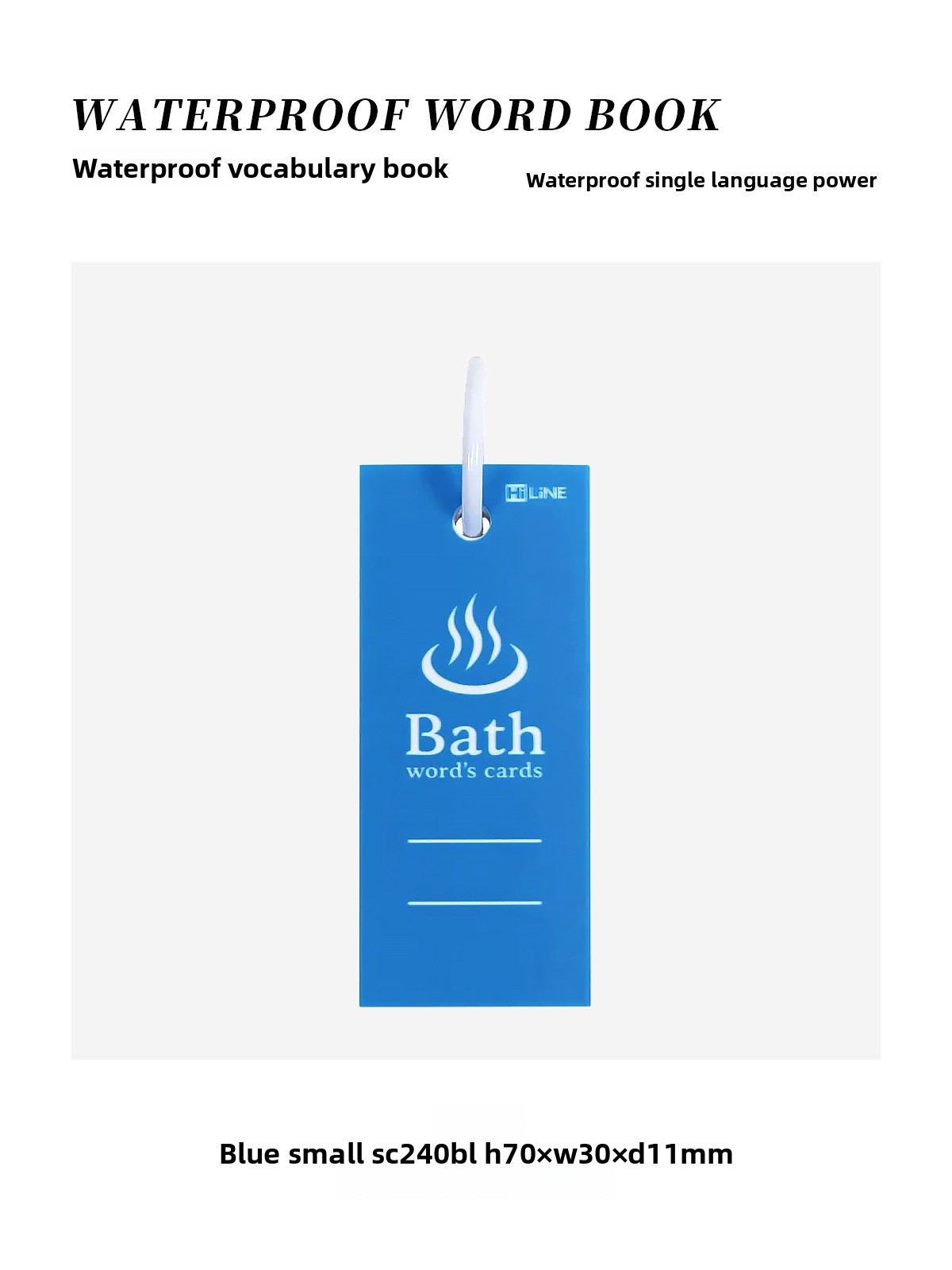 Kutsuwa Waterproof Bath Word Card