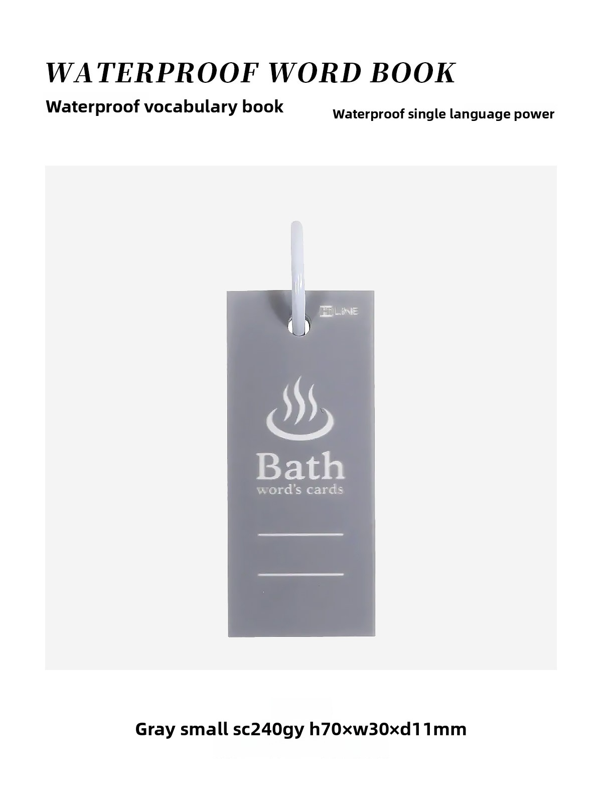 Kutsuwa Waterproof Bath Word Card