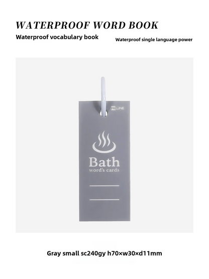 Kutsuwa Waterproof Bath Word Card