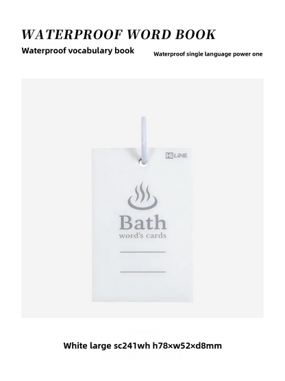 Kutsuwa Waterproof Bath Word Card