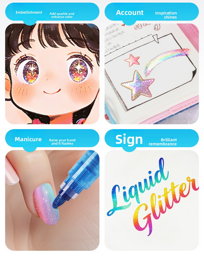 Fizz Glitter Marker Set (12pcs)