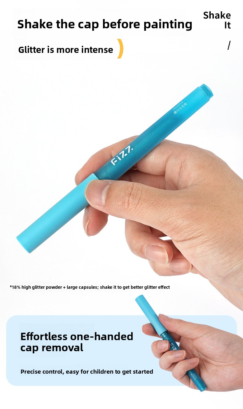 Fizz Glitter Marker Set (12pcs)