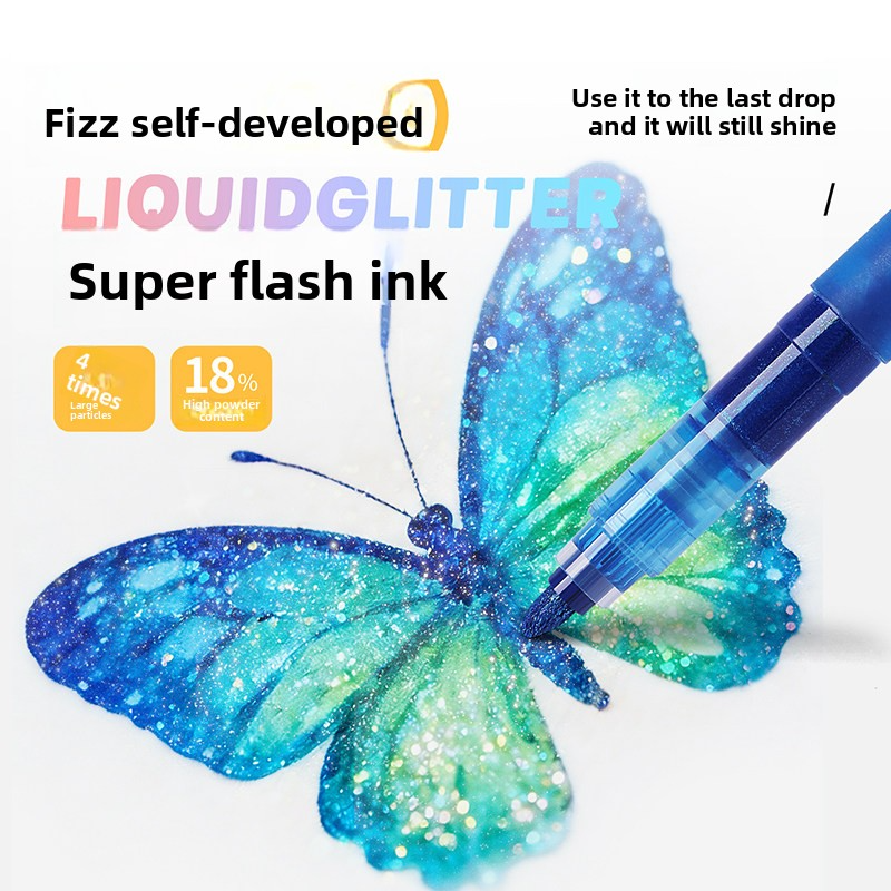 Fizz Glitter Marker Set (12pcs)