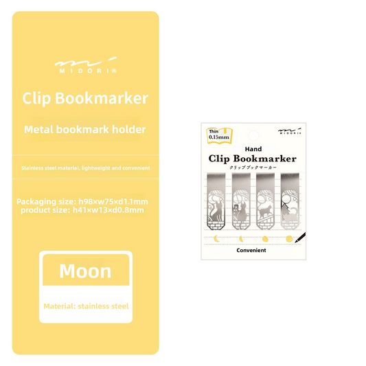 Midori Metal Ultra-Slim Clip Bookmark