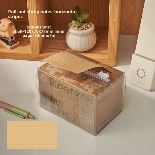 3028 Design Pull Out Kraft Paper Sticky Notes