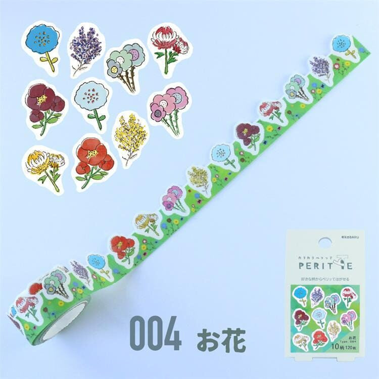 Kobaru KaraKara Peritte Washi Sticker Roll