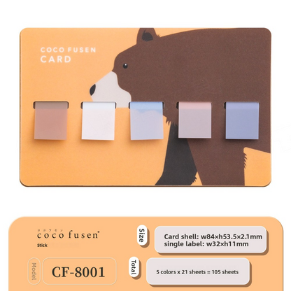Kanmido Coco Fusen Sticky Memo Card
