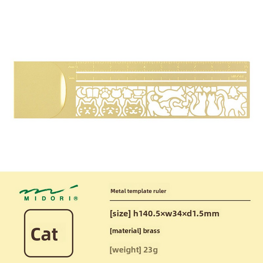 Midori Copper Ruler Stencil