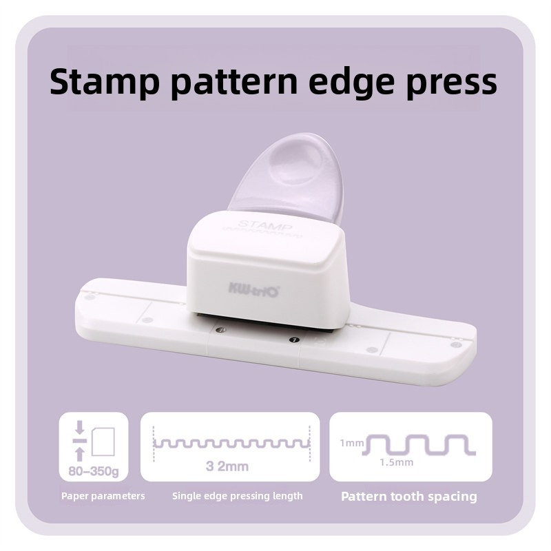 Kw-Trio Borderless Stamp Press Puncher
