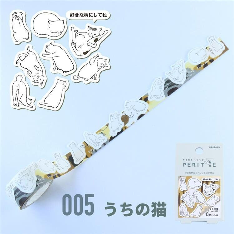 Kobaru KaraKara Peritte Washi Sticker Roll