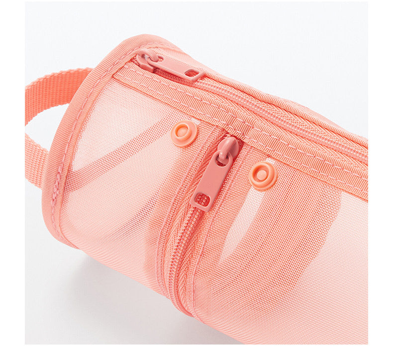 Muji Nylon Mesh Vertical/Horizontal Pen Case