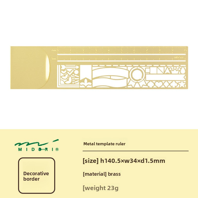 Midori Copper Ruler Stencil