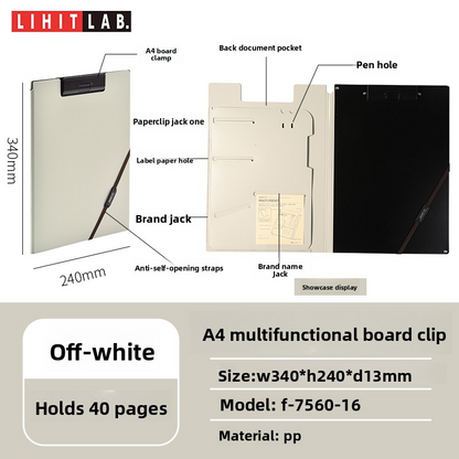 LIHIT LAB Binder Clipboard