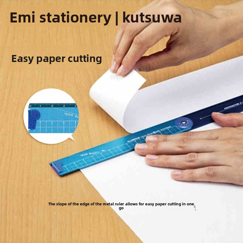 Kutsuwa HiLiNE Foldable Aluminum Cutting Ruler 30cm