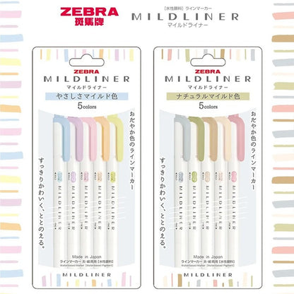Zebra Mildliner Dual Head Highlighter Sets