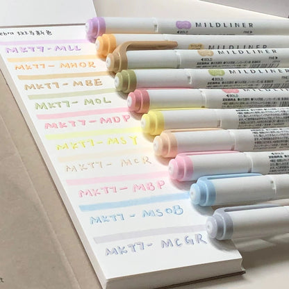Zebra Mildliner Dual Head Highlighter Sets