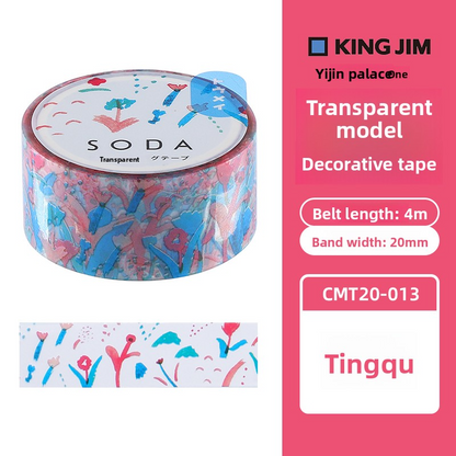 King Jim SODA Transparent Masking Tape