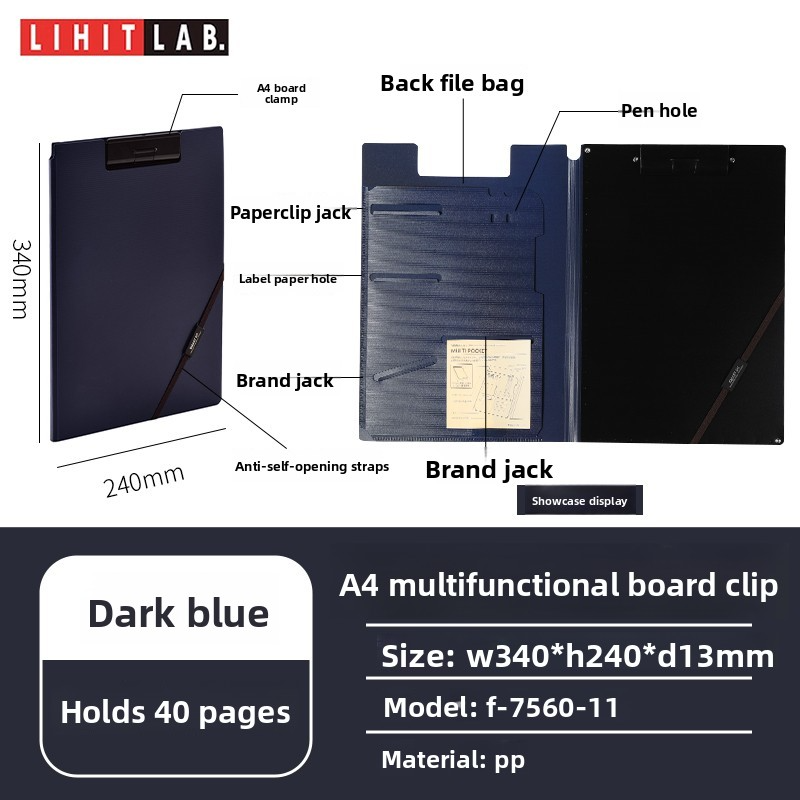 LIHIT LAB Binder Clipboard