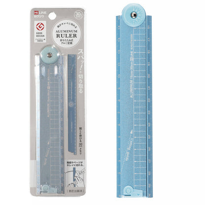 Kutsuwa HiLiNE Foldable Aluminum Cutting Ruler 30cm