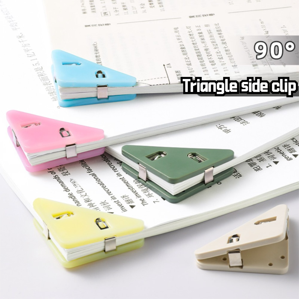 KOKUYO Triangle Corner Paper Clip 4Pcs Set