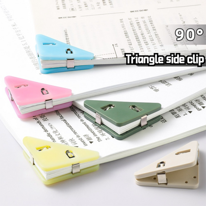 KOKUYO Triangle Corner Paper Clip 4Pcs Set