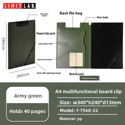 LIHIT LAB Binder Clipboard