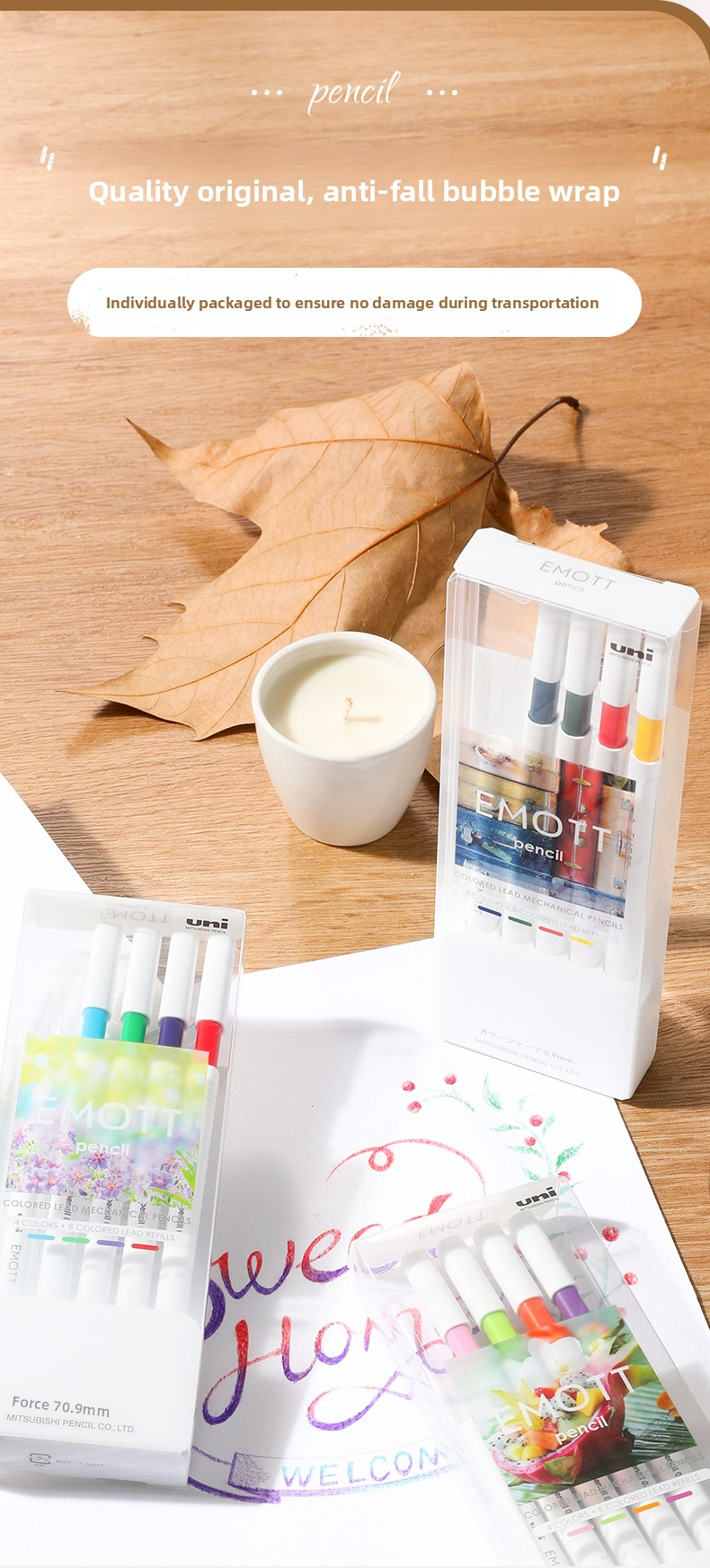 Uni EMOTT Mechanical Pencil Set 0.9mm
