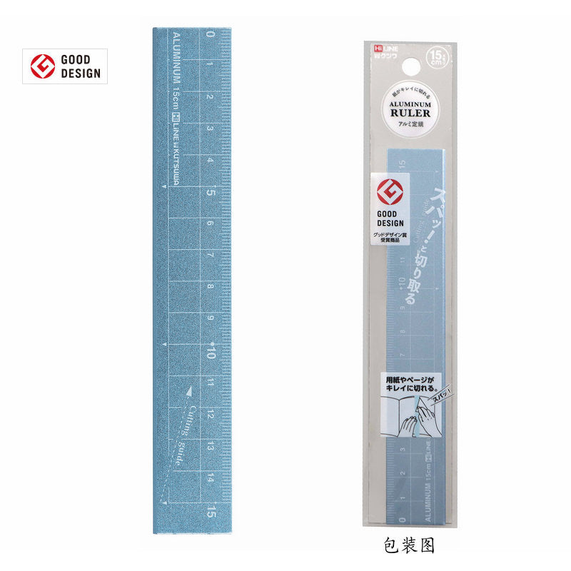 Kutsuwa HiLiNE Aluminum Cutting Ruler 15cm