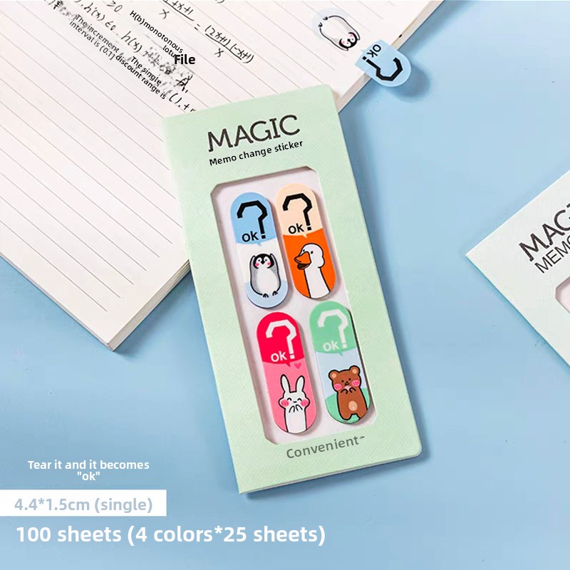 Magic Memo Waterproof Translucent Sticky Notes