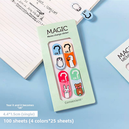 Magic Memo Waterproof Translucent Sticky Notes