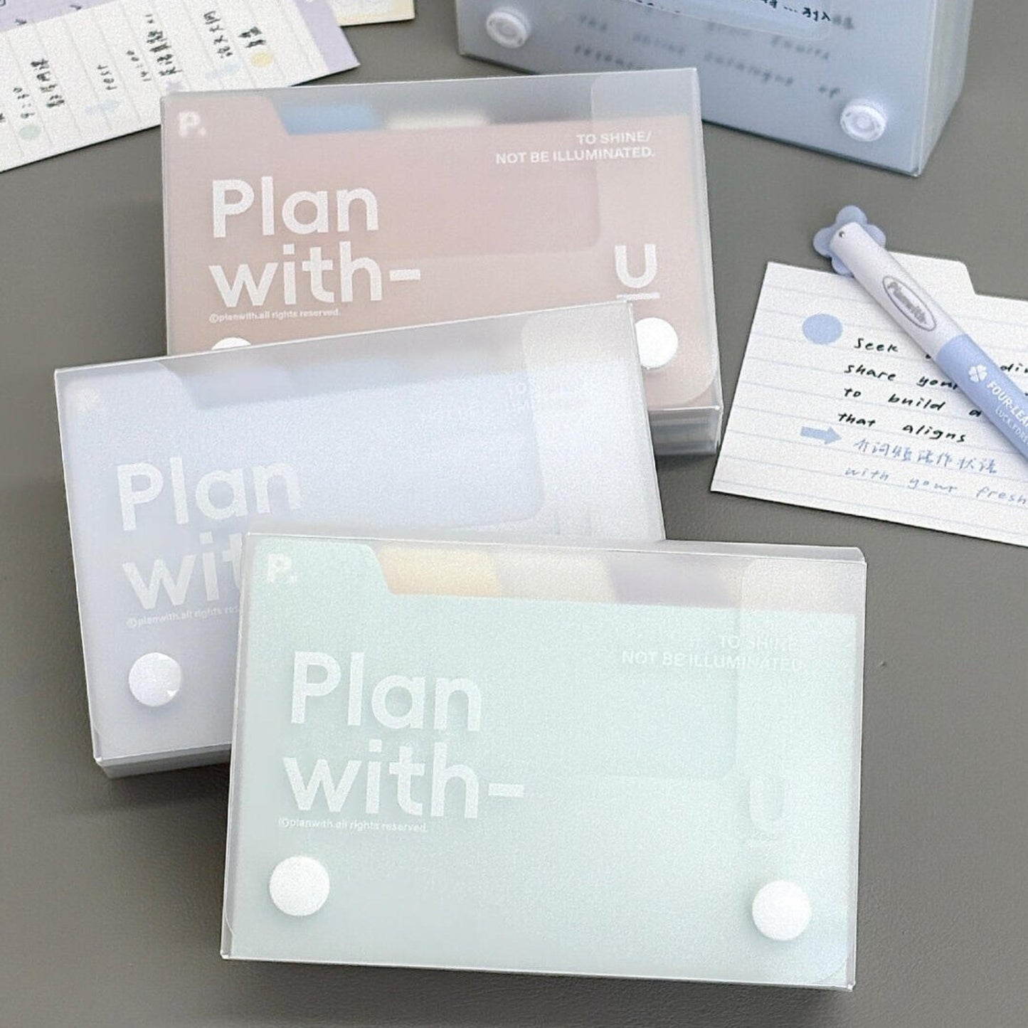 Planwith Memo Card Divider with Index