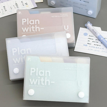 Planwith Memo Card Divider with Index