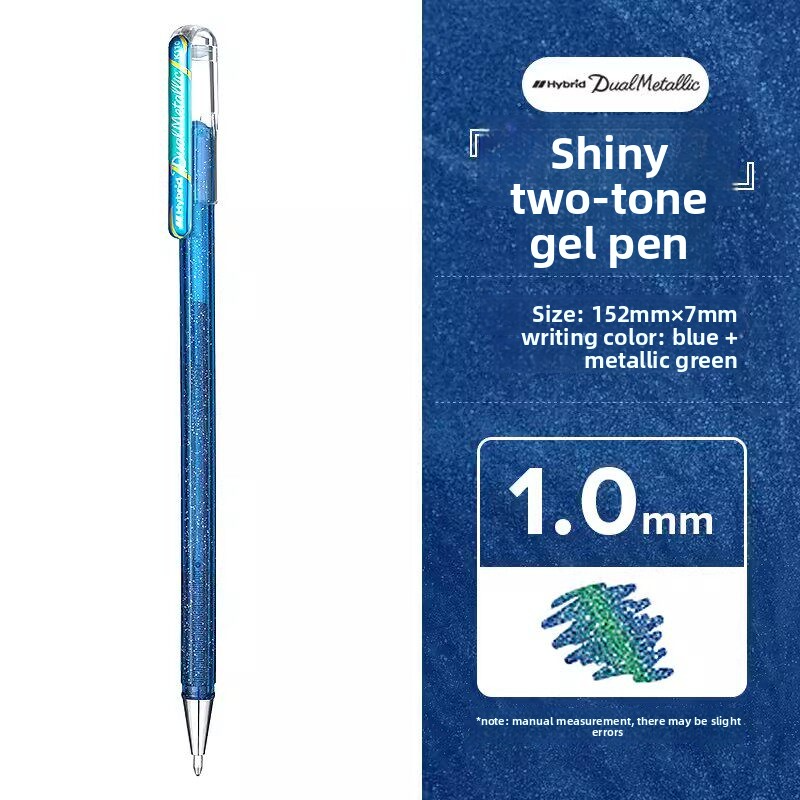 Pentel K110 Hybrid Dual Metallic Glitter Gel Pen