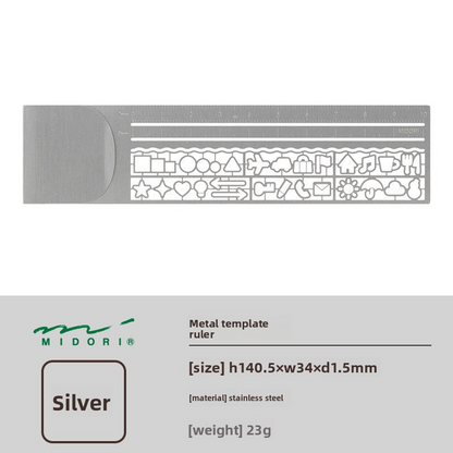 Midori Copper Ruler Stencil