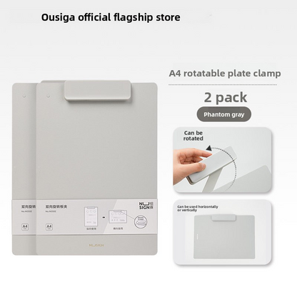 Deli Nusign Dual-Swivel Clipboard A4
