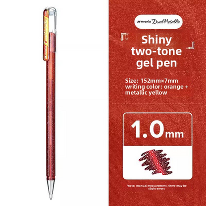 Pentel K110 Hybrid Dual Metallic Glitter Gel Pen
